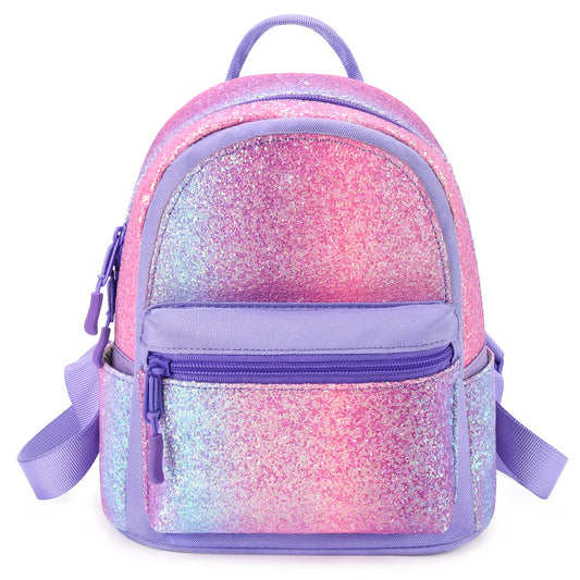 mibasies Mini Backpack for Girls Kids Rainbow Purse Dance Bag for Girls Gifts age 2 3 4 5 6 7 8 yrs