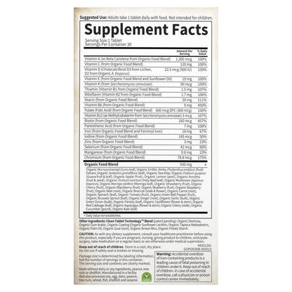Garden of Life Organics Prenatal Vitamins - 30 Tablets, Prenatal Once Daily Whole Food Vitamins for Women with Folate not Folic Acid, Vitamin D3, Iron, Vegan One a Day Prenatal Multivitamin