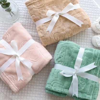 BORITAR Woodland Animal Baby Blanket for Boys Girls Ultra Soft Fleece Warm and Lightweight Blankets for Infant Toddler Newborn, 30x40 Inch, Sage Green