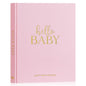 Lanpn Hello Baby First 5 Year Memory Book for Boy Girl - Linen Hardcover Baby Book Keepsake for New Parents - Newborn Baby Journal Scrapbook Photo Album Baby Milestone Book (Beige, 154 Pages)