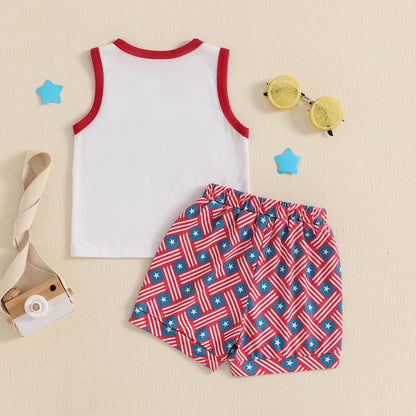 Baby Boy Summer Clothes Striped Tank Tops Camisoles and Shorts Newborn Boys Spring Summer Outfit