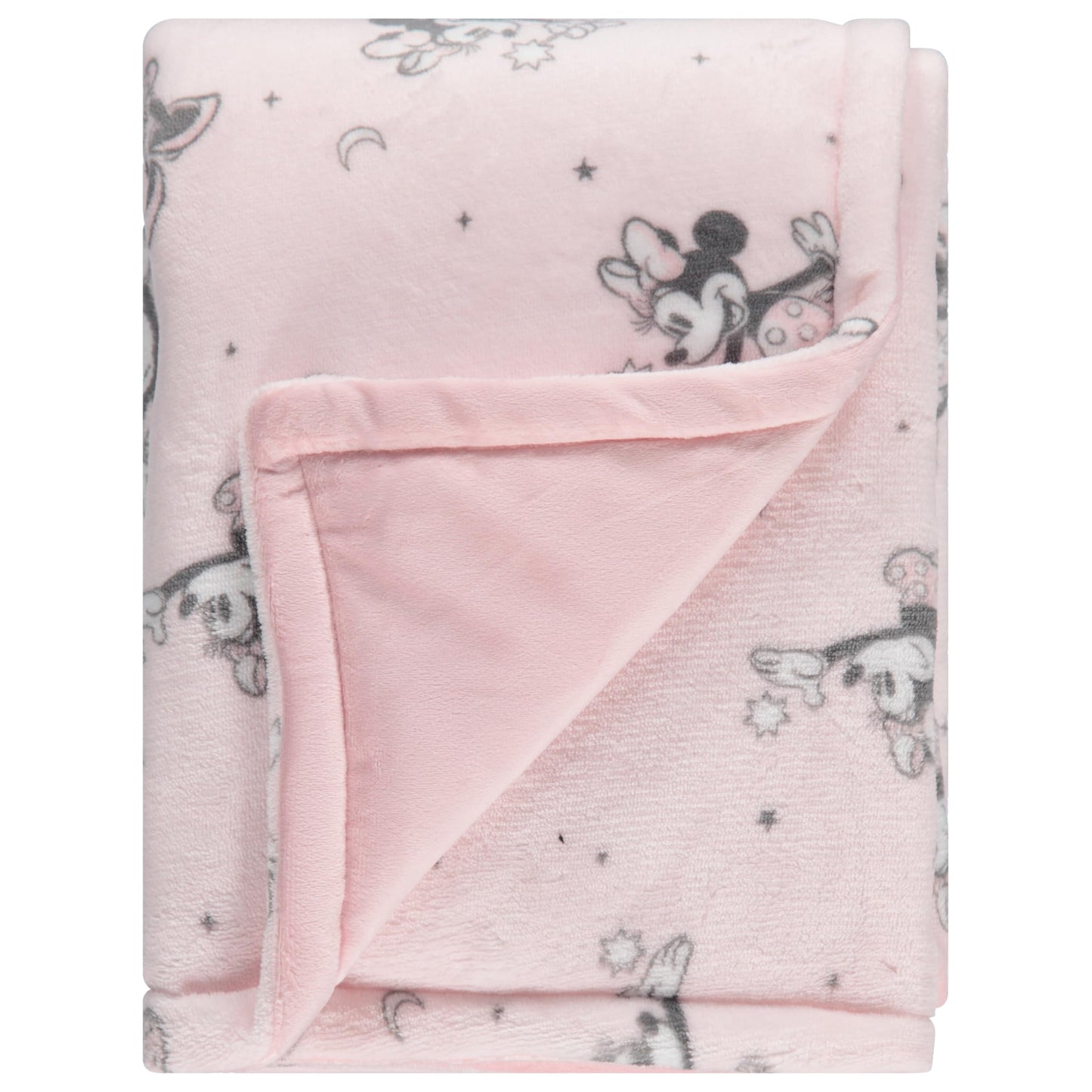 Disney Mickey Mouse, Minnie Mouse, Winnie The Pooh, Lilo and Stitch 2-Ply Infant Blanket - Soft Fleece with Polyfill - Cozy and Warm Baby Blanket for Baby Boys and Girls, 30x40 Inches