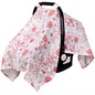 Rquite Car Seat Cover, Muslin Cotton Infant Car Seat Canopy, Breathable Baby Carrier Cover, Summer Stroller Sun Shade, Flower