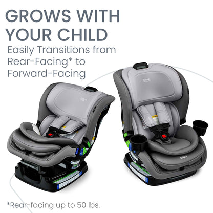 Britax Poplar S Convertible Car Seat, 2-in-1 Car Seat with Slim 17-Inch Design, ClickTight Technology, Arctic Onyx