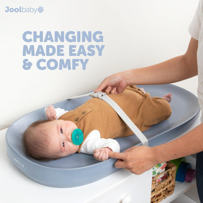 Jool Baby Waterproof Baby Changing Pad - Easy to Clean, Lightweight & Portable - Large Foam Cushion for Comfort (Sage)