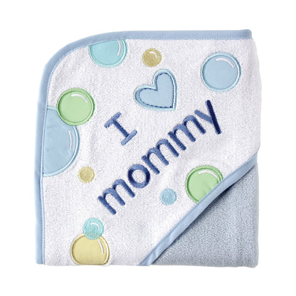 Luvable Friends Unisex Baby Hooded Towel, Pink Dad, One Size