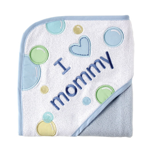 Luvable Friends Unisex Baby Hooded Towel, Pink Dad, One Size