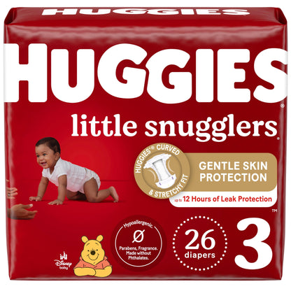 Huggies Newborn Diapers, Little Snugglers Baby Diapers, Size Newborn (up to 10 lbs), 31 Count