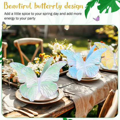 Yexiya 15 Pieces Butterfly Table Centerpiece Birthday Party Decorations Table Toppers Centerpieces Butterfly Theme Party Decor for Birthday Shower Supplies (Classic)