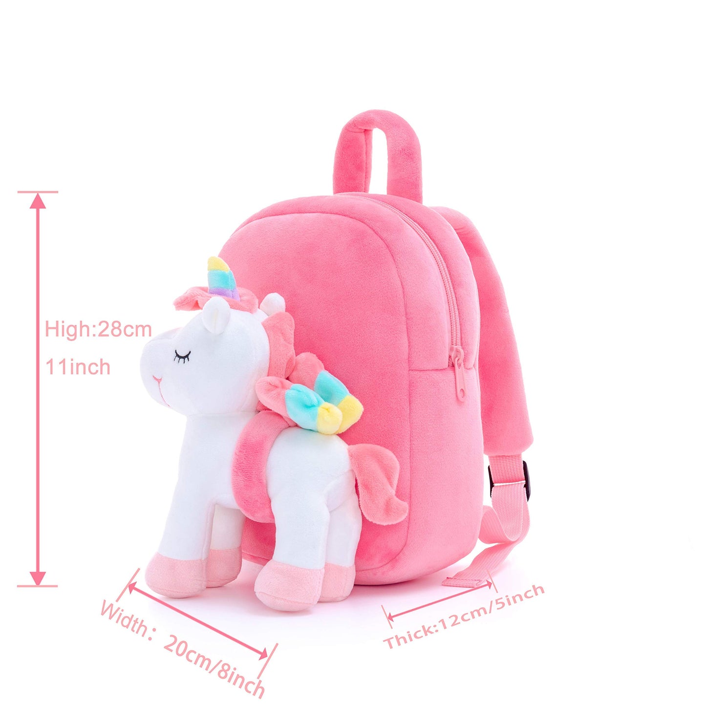 Lazada Girls Backpack with Doll Toddler Toys Baby Girls Gifts Rag Dolls 9.5“