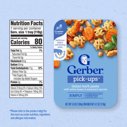 Gerber Toddler Food, Mashed Potatoes & Beef in Gravy, Mealtime for Toddler, 8PK