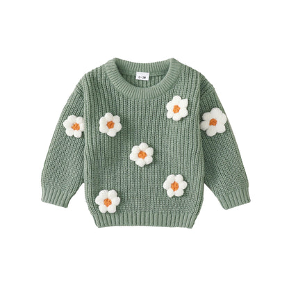 Infant Toddler Baby Girl Oversized Sweater Long Sleeve Sweaters Fall Winter Tops Clothes
