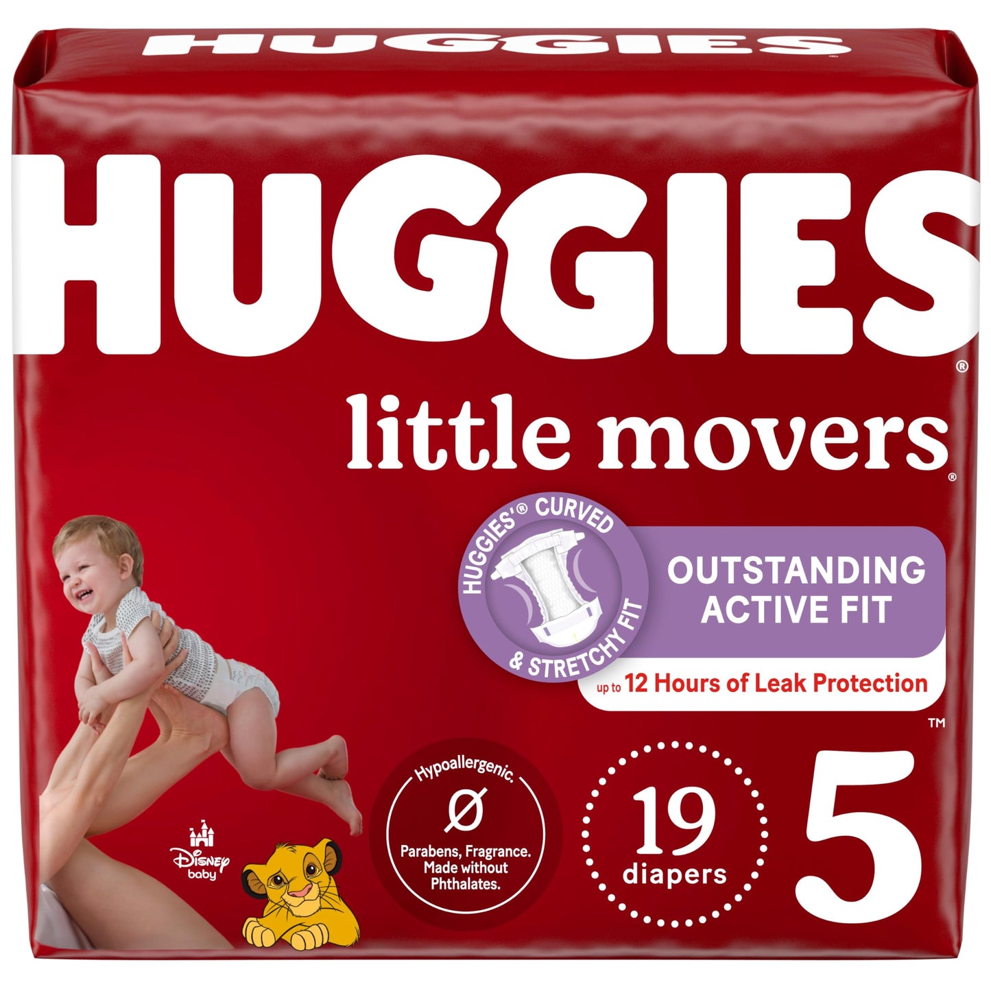 Huggies Size 6 Diapers, Little Movers Baby Diapers, Size 6 (35+ lbs), 108 Count, Packaging May Vary