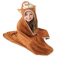 HIPHOP PANDA Hooded Towel - Rayon Made from Bamboo, Bath Towel with Bear Ears for Newborn, Babie, Toddler, Infant - Absorbent Large Baby Towel - Yellow Duck, 30 x 30 Inch