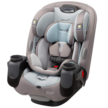 Safety 1st Grow and Go All-in-One Slim Convertible Car Seat, Rear Facing, 5-40 lbs, Forward Facing (30–65 lbs), High Back Booster Seat 40-100 pounds, Dunes Edge