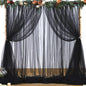 Champagne Tulle Backdrop Curtain for Parties Wedding 10ft×8ft Champagne Sheer Backdrop Curtains for Baby Shower Bridal Shower Reception Birthday Party Christmas Photoshoot Decorations 2 Panels