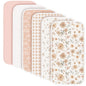 Konssy 6-Pack Muslin Baby Burp Cloths, Large 100% Cotton Burping Clothes, Soft & Absorbent for Newborns, Baby Boys and Girls