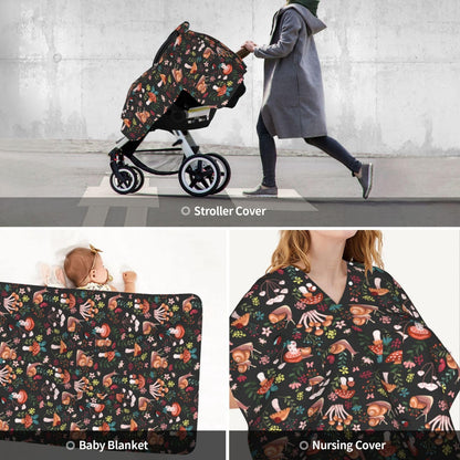 Butterfly Car Seat Cover for Baby in Winter Summer, Nursing Cover for Mom Butterfly Baby Stuff for Baby Girl Boy