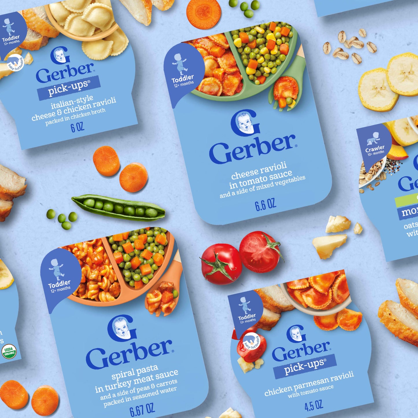 Gerber Meal Time for Toddlers Mashed Potatoes and Gravy with Roasted Chicken With Carrots, 6.6 Oz