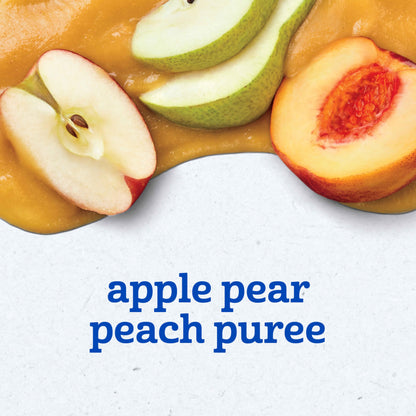 Gerber Baby Food Toddler Apple Pear Peach, 3.5 Oz Pouch