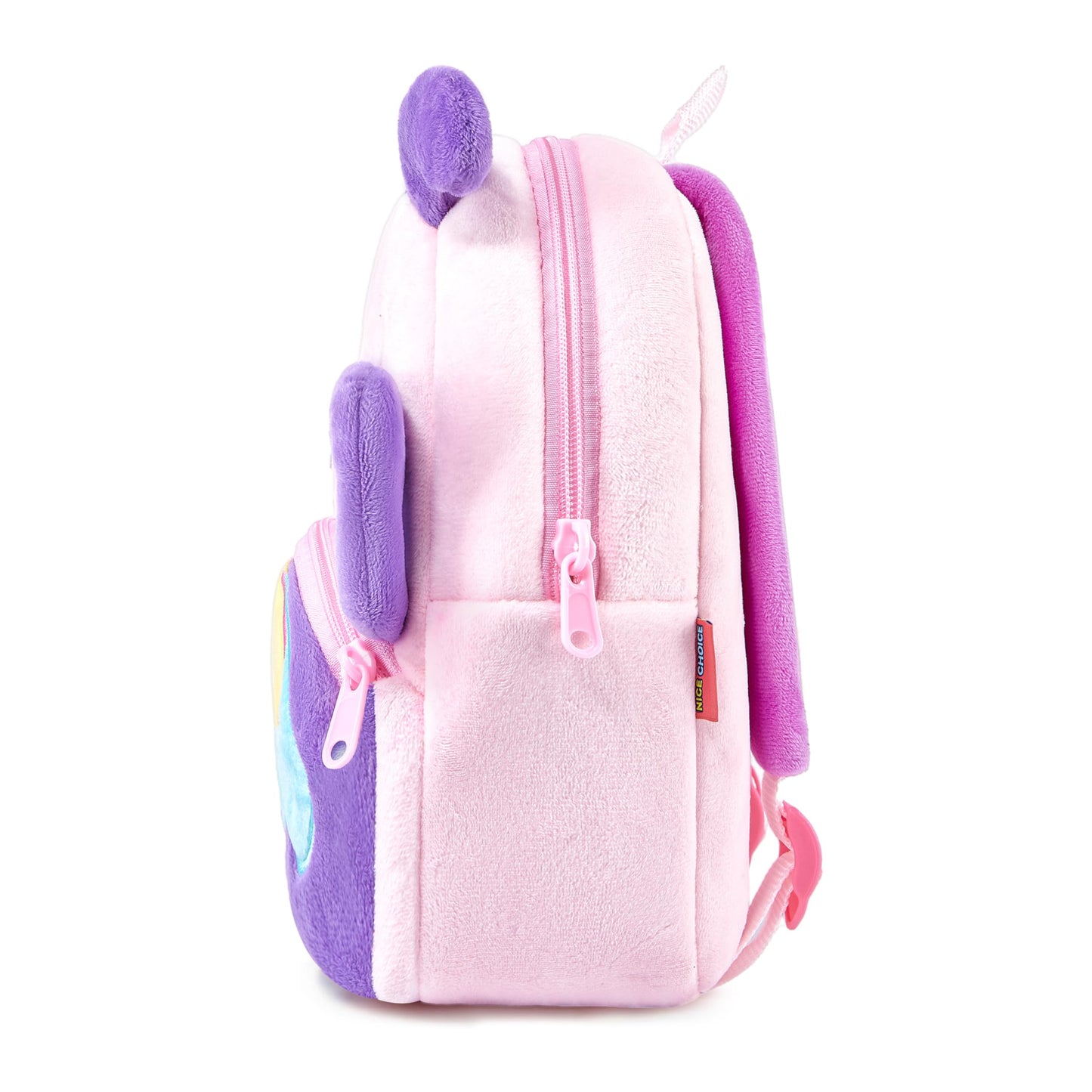 NICE CHOICE Cute Toddler Backpack Toddler Bag Plush Animal Cartoon Mini Travel Bag for Baby Girl Boy 2-6 Years(Grey Elephant)