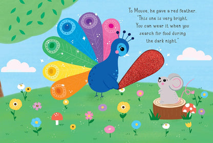 Peacock's Rainbow Feathers - Touch and Feel Board Book - Sensory Board Book