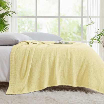 CYMULA Kids Blanket for Boys Girls 30x40 inches, Soft Cozy Fuzzy Swaddle Throw Blanket for Crib Stroller, White