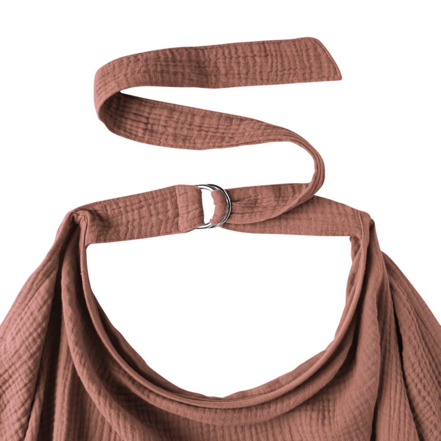 Konssy Muslin Nursing Cover for Baby Breastfeeding, Breathable 100% Cotton Breastfeeding Cover with Rigid Hoop for Mother Nursing Apron, Multi-use Carseat Canopy (Summer Wheat)