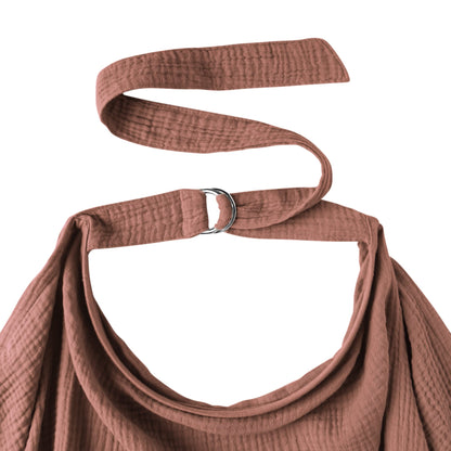 Konssy Muslin Nursing Cover for Baby Breastfeeding, Breathable 100% Cotton Breastfeeding Cover with Rigid Hoop for Mother Nursing Apron, Multi-use Carseat Canopy (Summer Wheat)