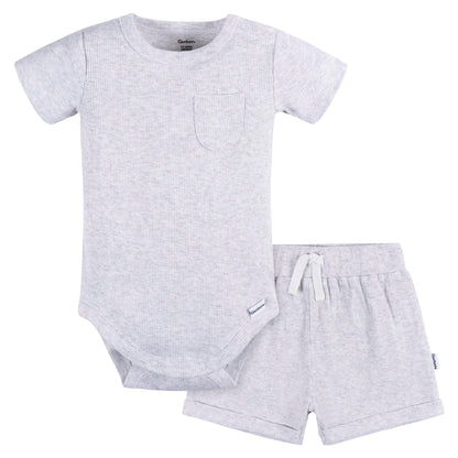 Gerber Baby Bodysuit and Short Set