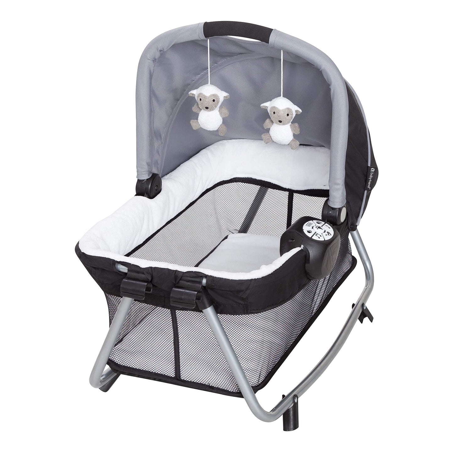 Baby Trend Lil’ Snooze™ Deluxe III Nursery Center® Playard for Twins, Cozy Grey