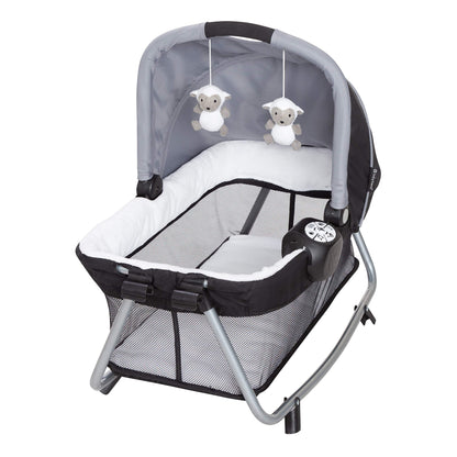 Baby Trend Lil’ Snooze™ Deluxe III Nursery Center® Playard for Twins, Cozy Grey