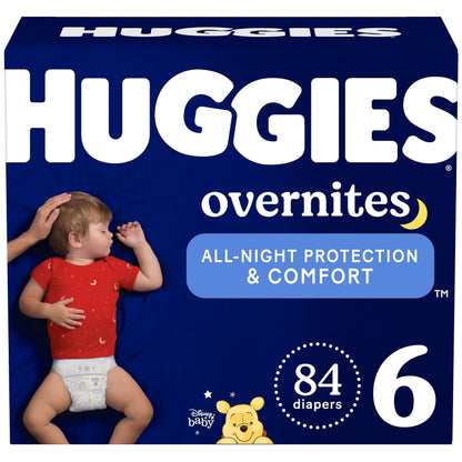 Huggies Size 5 Overnites Baby Diapers: Overnight Diapers, Size 5 (27+ lbs), 100 Ct (2 Packs of 50)
