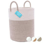 OrganiHaus Large Blanket Basket for Living Room 20x13, Rainbow Rope Basket for Classroom Organization, Toy Storage Basket, Woven Kids Laundry Basket, Baby Toy Box, Cute Storage Basket, Nursery Hamper