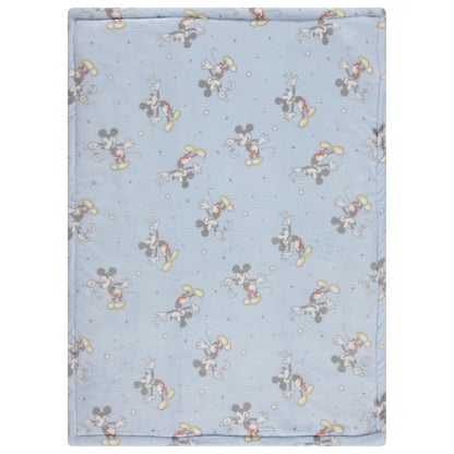 Disney Mickey Mouse, Minnie Mouse, Winnie The Pooh, Lilo and Stitch 2-Ply Infant Blanket - Soft Fleece with Polyfill - Cozy and Warm Baby Blanket for Baby Boys and Girls, 30x40 Inches