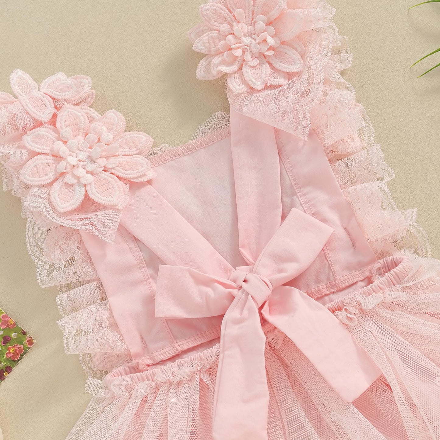 Mubineo Baby Girl Summer Clothes Lace Romper Skirt Dress Princess Outfits Sleeveless Flower Newborn Outfit