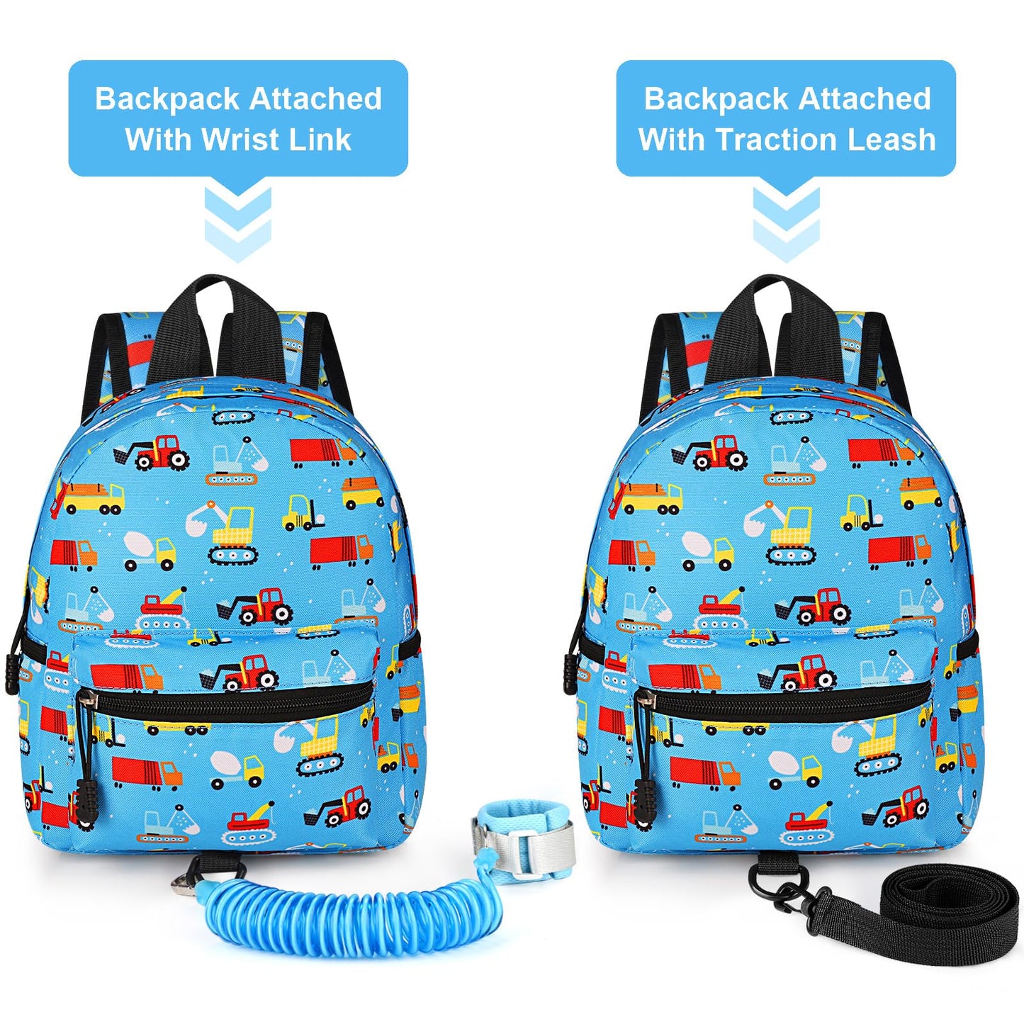 Accmor Toddler Backpack Leash, Cute Unicorn Baby Backpacks with Anti Lost Wrist Link, Mini Kids Backpack Leash Walking Harness for Outdoor Travel, Adorable Backpack Tether for Boys Girls 1-3 (Purple)