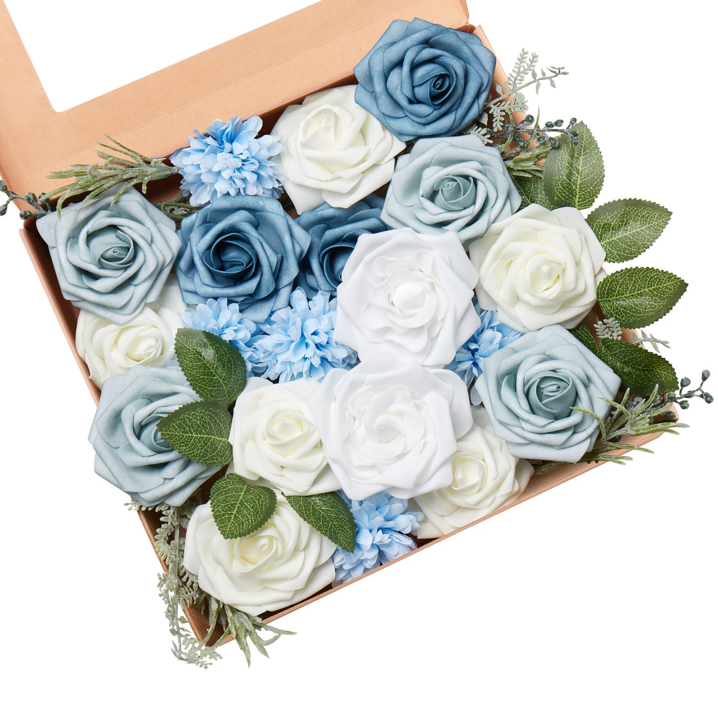 Artificial Flowers Combo, Fake Flowers for DIY Tables Centerpieces Baby Shower Bridal Shower Wedding Bouquet Arrangements Party Candle Holder Cake Decor Flower Home Decorations
