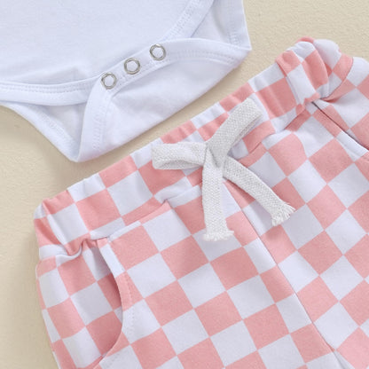 Toddler Baby Boy Summer Clothes Letter Short Sleeve T Shirt/Romper Casual Shorts Set Brother Matching Outfits