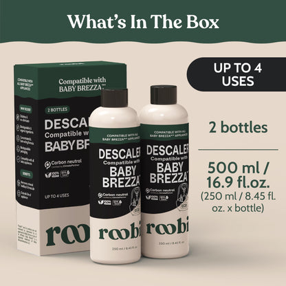 Roobi Detergent Tablets Compatible with Baby Brezza Bottle Washer Pro. Removes Milk Residue & Odor, Hypoallergenic Carbon Neutral Formula. 120 Count.