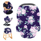 Nursing Cover Breastfeeding, Multi-use Baby CarSeat Cover Girls, Infant Stroller Car Seat Cover, Stretchy Carseat Canopy, Soft Breathable, Peony