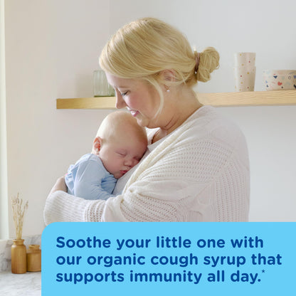 Mommy's Bliss Organic Baby Cough Syrup and Mucus + Immunity Support, Contains Organic Agave and Ivy Leaf, Made for Babies 4 month+, 1.67 Fluid Ounces