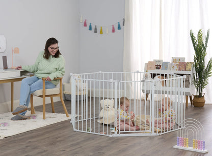 Regalo 192-Inch Super Wide Adjustable Baby Gate and Play Yard, Black, 4-in-1, Bonus Kit, Includes 4 Count (Pack of 1) of Wall Mounts