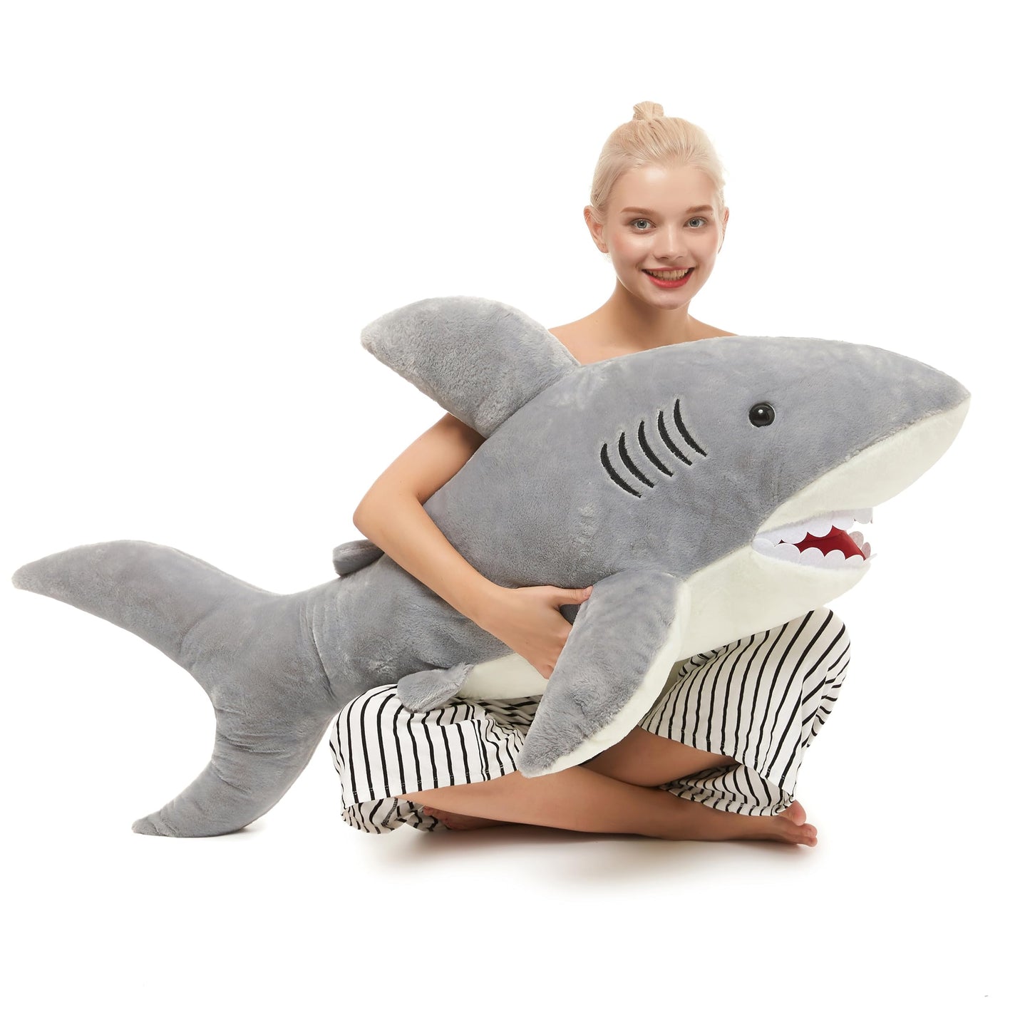MorisMos Giant Alligator Stuffed Animal, 67inch Soft Large Alligator Plush Toy, Big Stuffed Crocodile Gifts for Kids Boys Girls