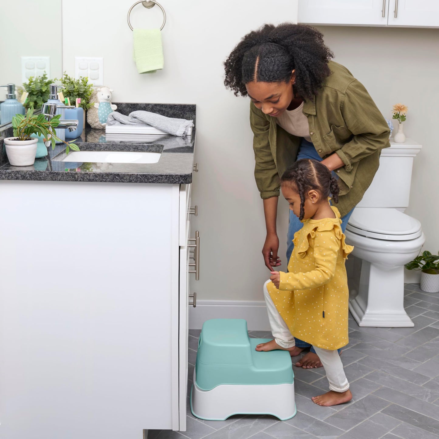 Ingenuity Prepare to Potty 3-in-1 System - Potty Training Toilet, Topper, Step Stool, Easy Setup, Pink, for Toddlers 18 Months+