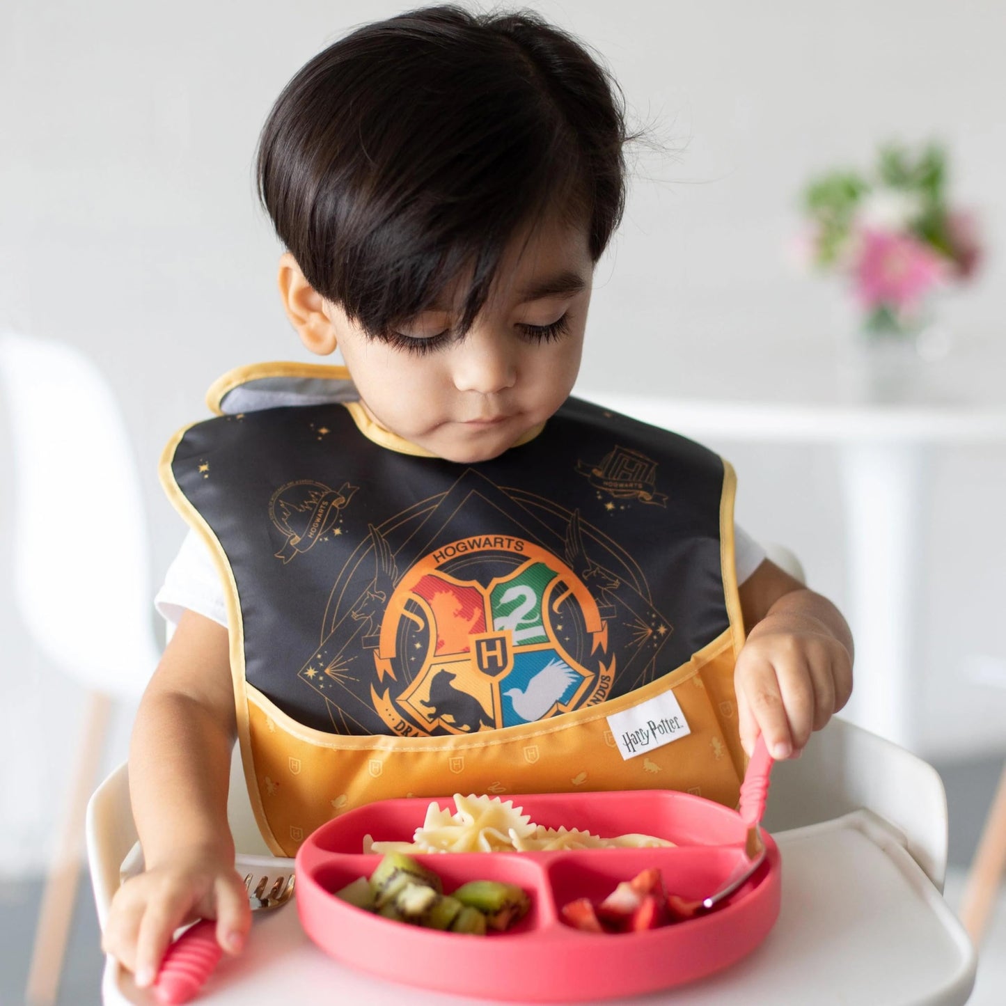 Bumkins Disney Bibs for Girl or Boy, SuperBib Baby and Toddler 6-24 Months, Essential Must Have for Eating, Feeding, Baby Led Weaning, Mess Saving Waterproof Soft Fabric, 3-pk Pooh Bear and Friends
