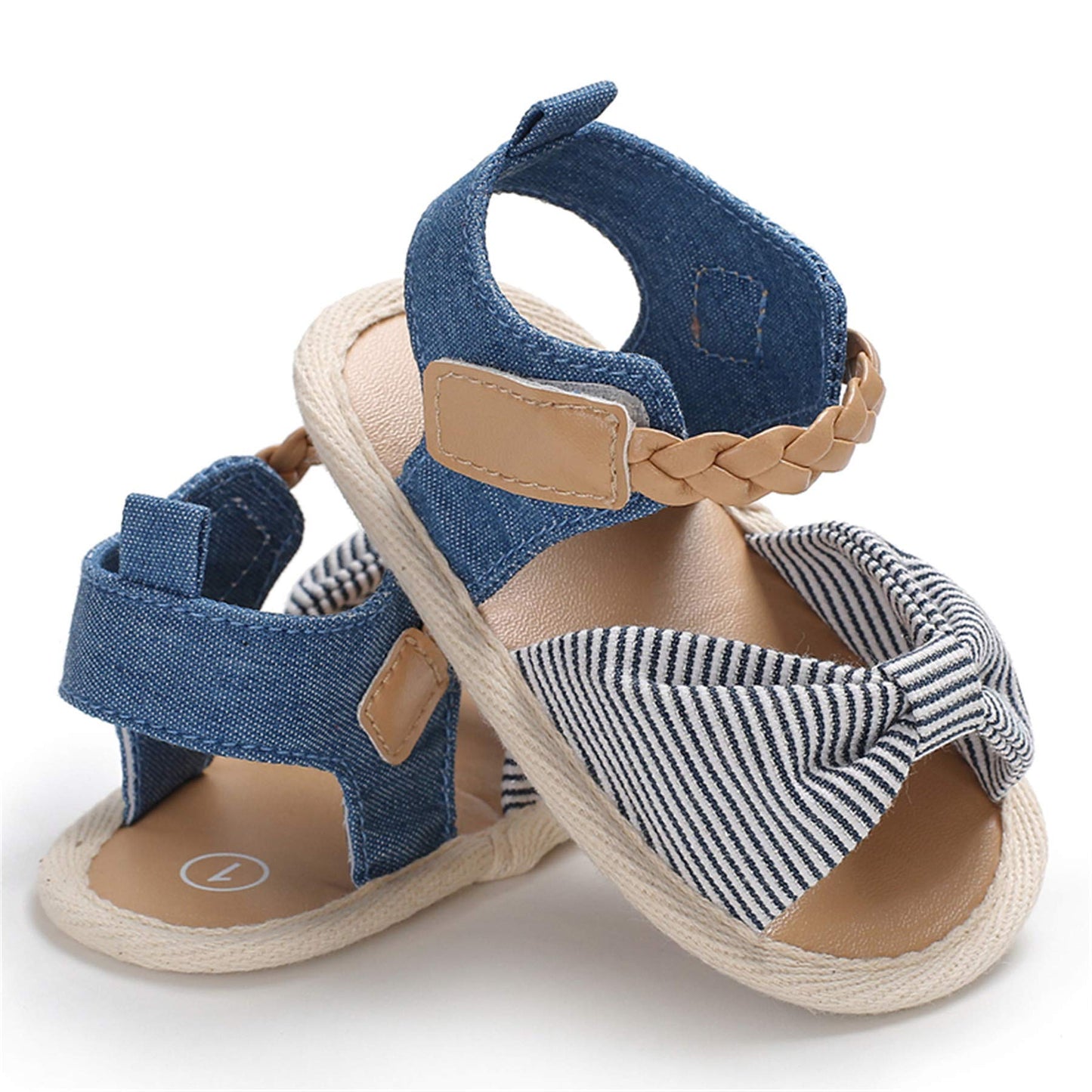 Baby Girl Sandals Summer Crib Shoes Bowknot Soft Sole Infant Girls Princess Dress Flats First Walker Shoes