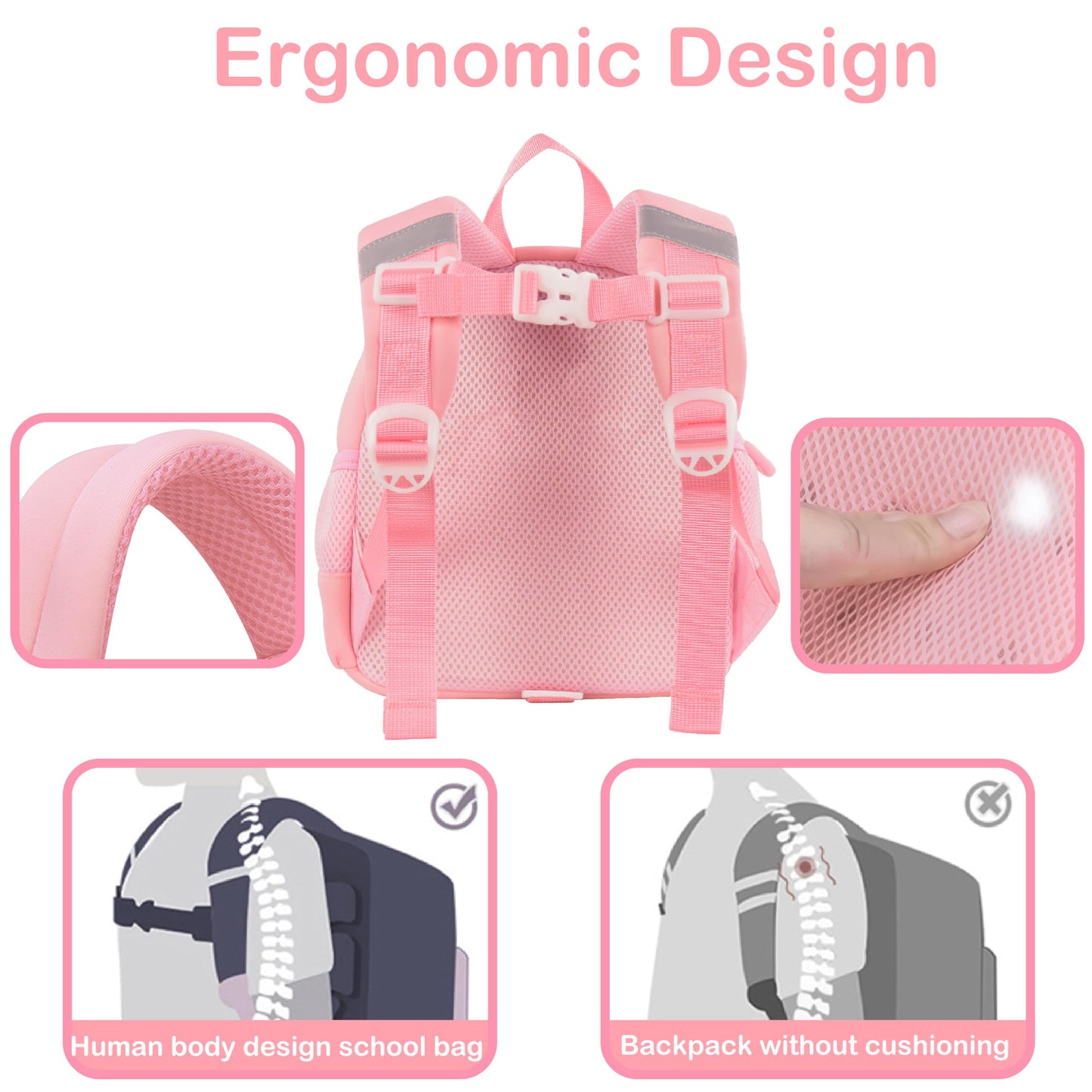 Toddler Backpacks for Boys Girls 2-4 Cute 3D Kids Duck Schoolbag with Baby Leash for Small Preschool Kindergarten Bookbag Cartoon Mini Travel Bags 10inch (Yellow)