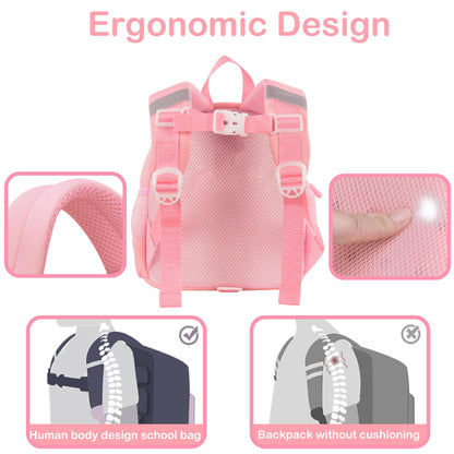 Toddler Backpacks for Boys Girls 2-4 Cute 3D Kids Duck Schoolbag with Baby Leash for Small Preschool Kindergarten Bookbag Cartoon Mini Travel Bags 10inch (Yellow)