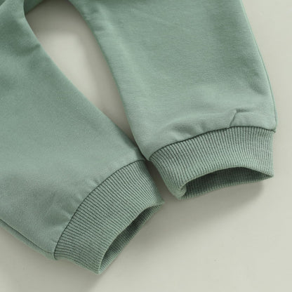 Pudcoco Toddler Baby Boys Girls Fall Clothes Farm Animal Outfit Horse Cow Chicken Sweatshirt and Jogger Pants Set